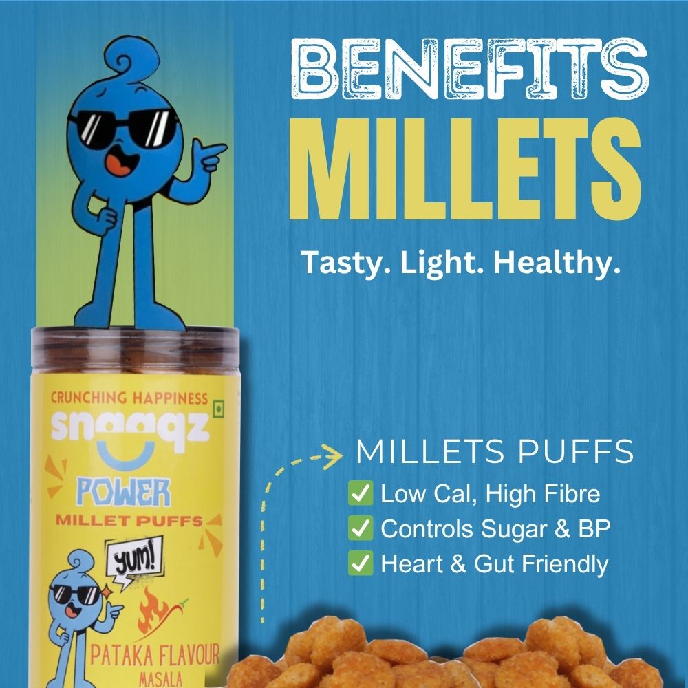 Millet Puffs Patakha Flavour – Spicy Crunchy Healthy Snack
