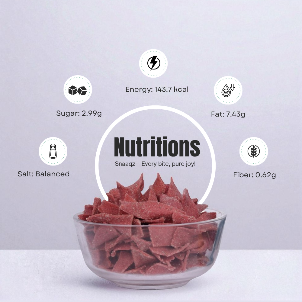 Beetroot Chips - Cream and Onion – Healthy Crunchy Snack