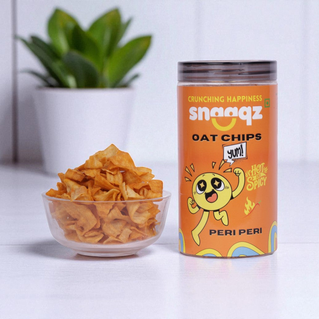 Oat Chips Peri Peri – Spicy Crunchy Healthy Oat Snack