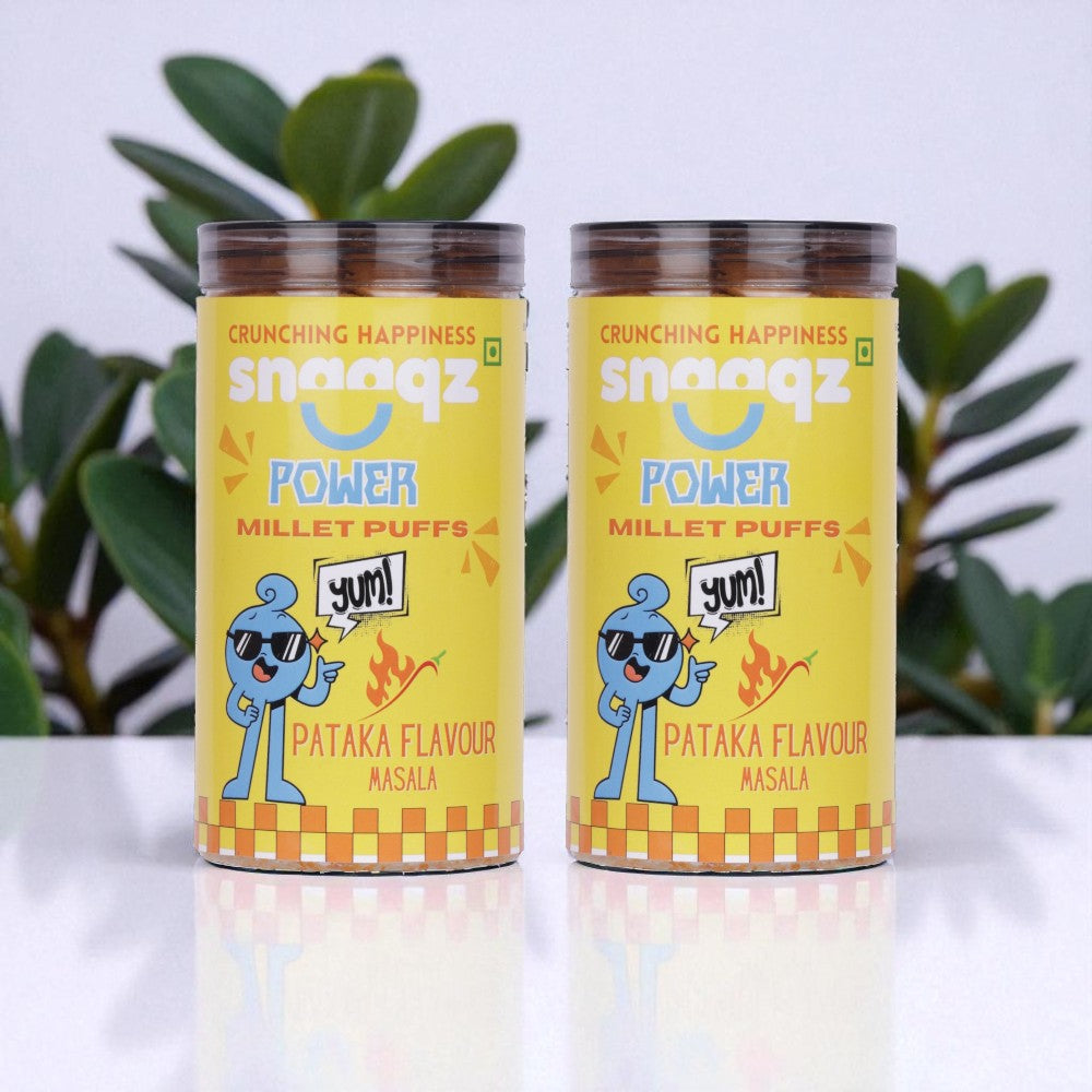 Millet Puffs Patakha Flavour – Spicy Crunchy Healthy Snack