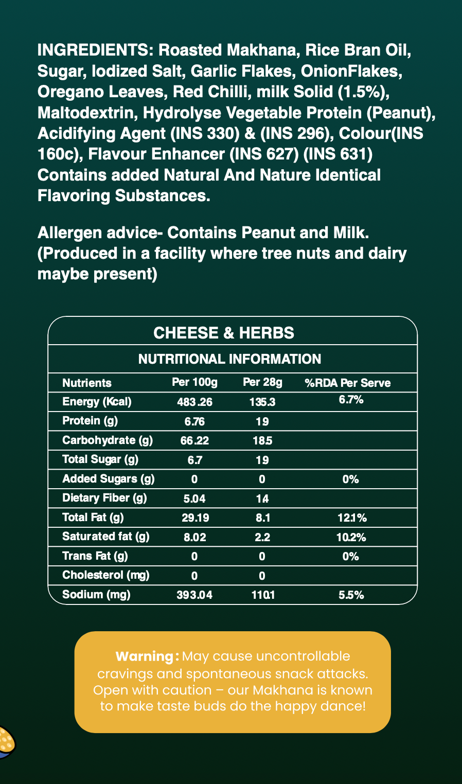 Cheese & Herb Makhana 70g
