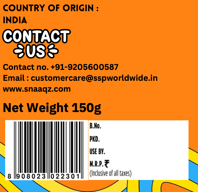 Buy SNAAQZ Oats Chips Peri Peri Flavor 150g Online – Crunchy Gluten Free Snack