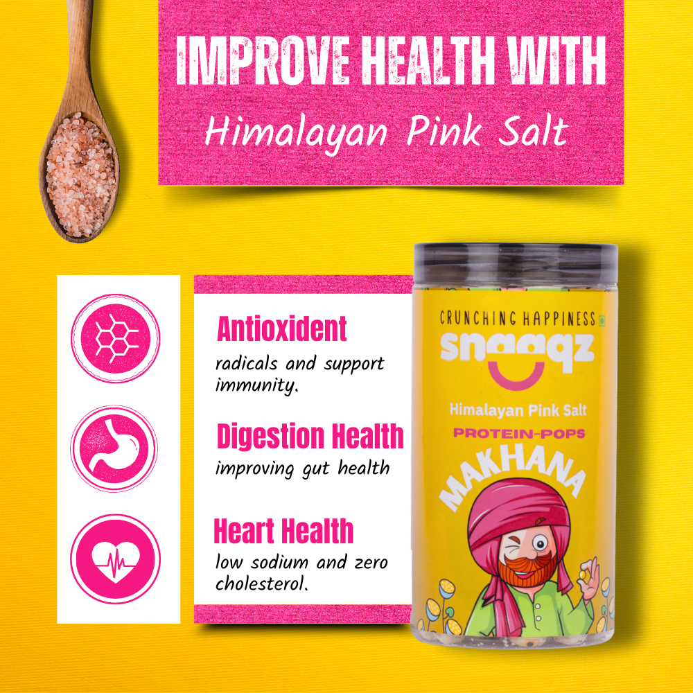 Snaaqz Makhana Protein-Pops – Himalayan Pink Salt (70g)