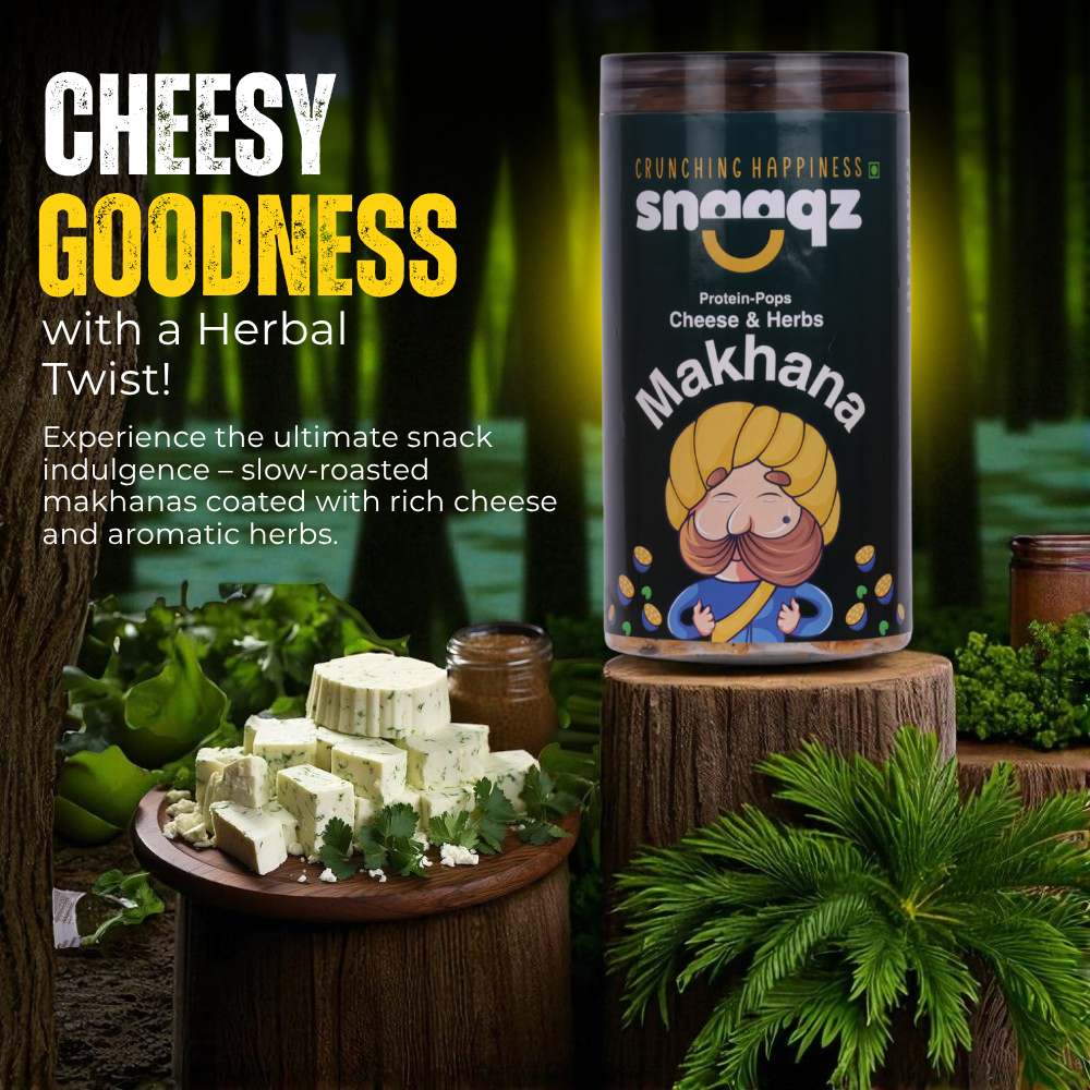 Cheese & Herb Makhana – Creamy Crunchy Makhana | Foxnut Snack