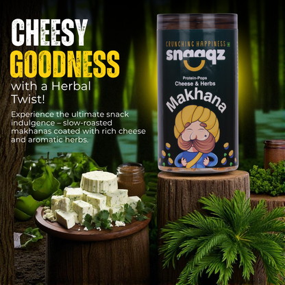 Cheese & Herb Makhana – Creamy Crunchy Makhana | Foxnut Snack