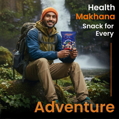 Snaaqz Roasted and Flavoured Makhana | Peri Peri Makhana | Pack of (2 x 30gm) | Namkeen Snacks & Puffed Snacks | Healthy Snack | Cholesterol Free | Gluten Free | Rich In Protein & Fibre