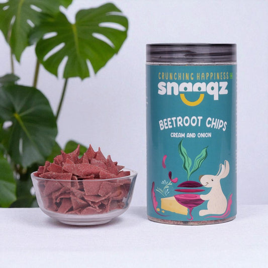 Beetroot Chips - Cream and Onion – Healthy Crunchy Snack