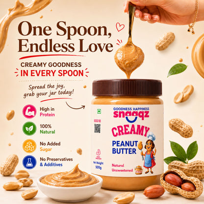 Natural Creamy Peanut Butter 500gm