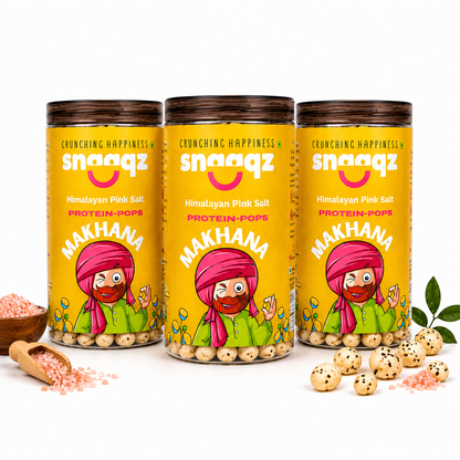 SNAAQZ Himalayan Pink Salt Makhana  | 70 gms