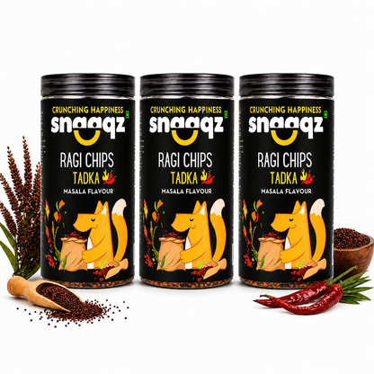 SNAAQZ Ragi Masala Chips | 150 gms