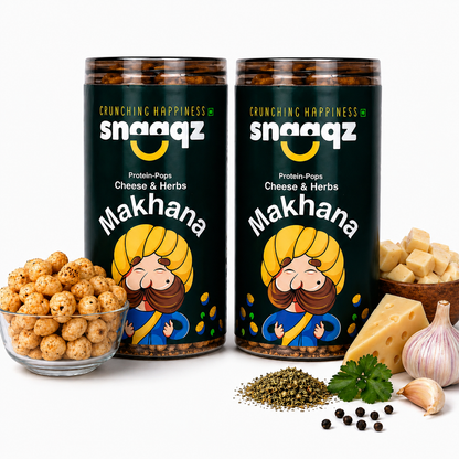 SNAAQZ Cheese & Herbs Makhana | 70 gms