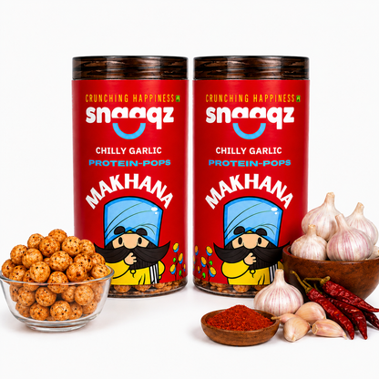 SNAAQZ Chilly Garlic Makhana | 70 gms