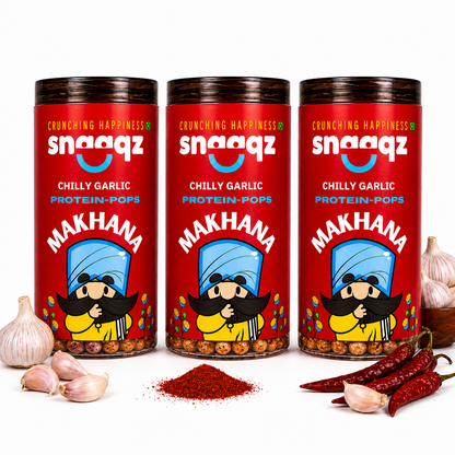 SNAAQZ Chilly Garlic Makhana | 70 gms