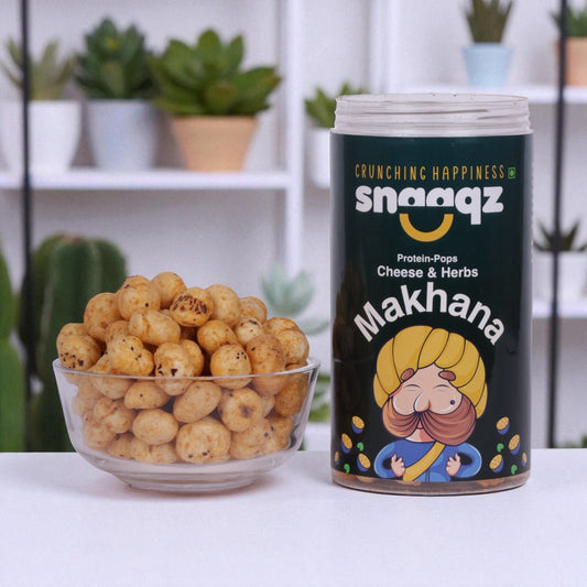 Cheese & Herb Makhana – Creamy Crunchy Makhana | Foxnut Snack