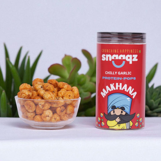 Chilly Garlic Makhana – Spicy Crunchy Makhana | Foxnut Snack