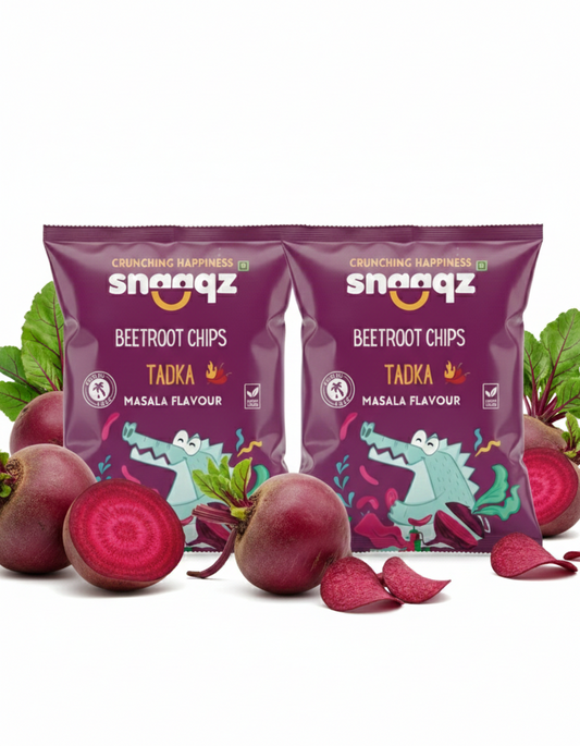 Masala Beetroot Chips (Pack of 2 x 70g) | Crunchy,  Vegetable Snacks | Gluten-Free & Vegan
