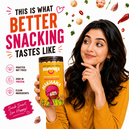 SNAAQZ Himalayan Pink Salt Makhana  | 70 gms