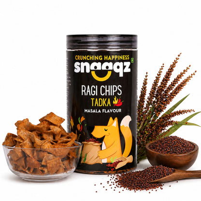 SNAAQZ Ragi Masala Chips | 150 gms