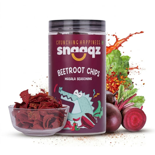 SNAAQZ Beetroot Masala Chips | 150 gms