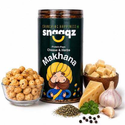 SNAAQZ Cheese & Herbs Makhana | 70 gms