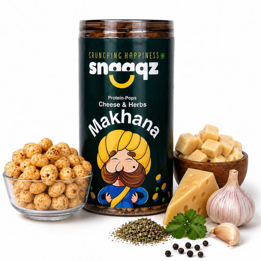 SNAAQZ Cheese & Herbs Makhana | 70 gms