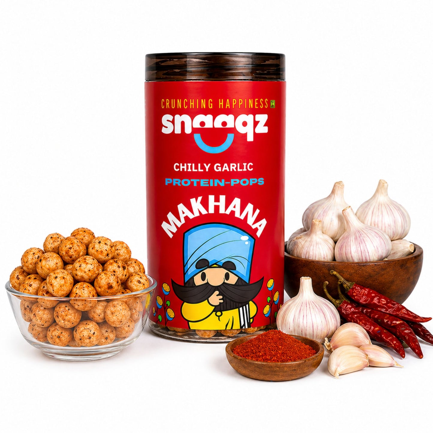 SNAAQZ Chilly Garlic Makhana | 70 gms