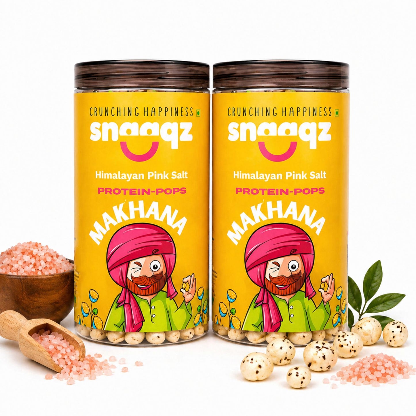 SNAAQZ Himalayan Pink Salt Makhana  | 70 gms