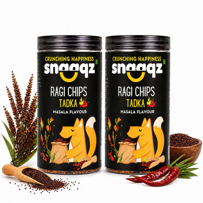 SNAAQZ Ragi Masala Chips | 150 gms