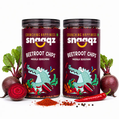 SNAAQZ Beetroot Masala Chips | 150 gms