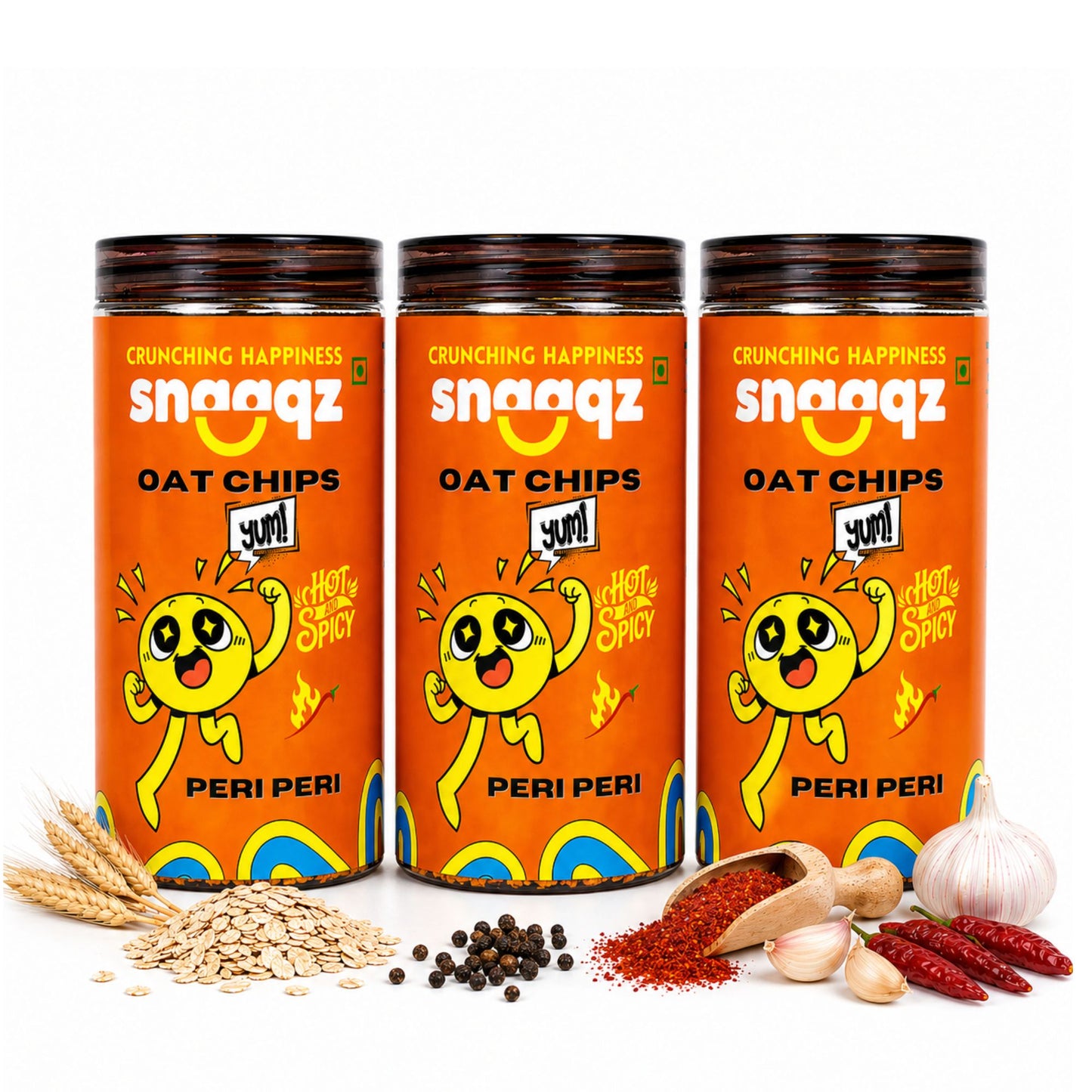 SNAAQZ Peri Peri Oat Chips| 150 gms