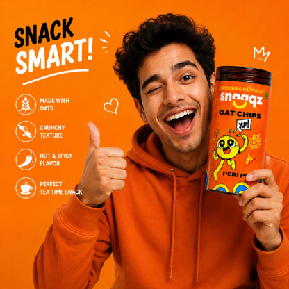 SNAAQZ Peri Peri Oat Chips| 150 gms