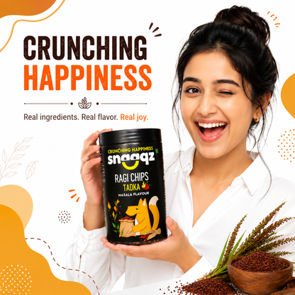 SNAAQZ Ragi Masala Chips | 150 gms
